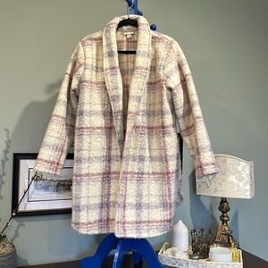 Plaid Shacket, Pastel (one size)